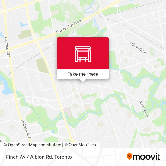 Finch Av / Albion Rd map