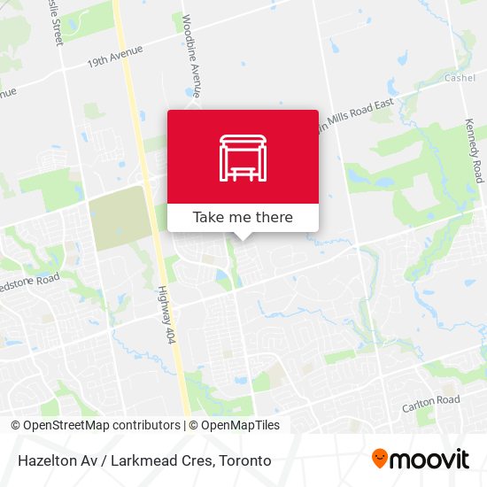 Hazelton Av / Larkmead Cres map