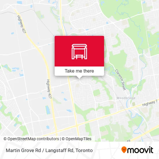 Martin Grove Rd / Langstaff Rd map