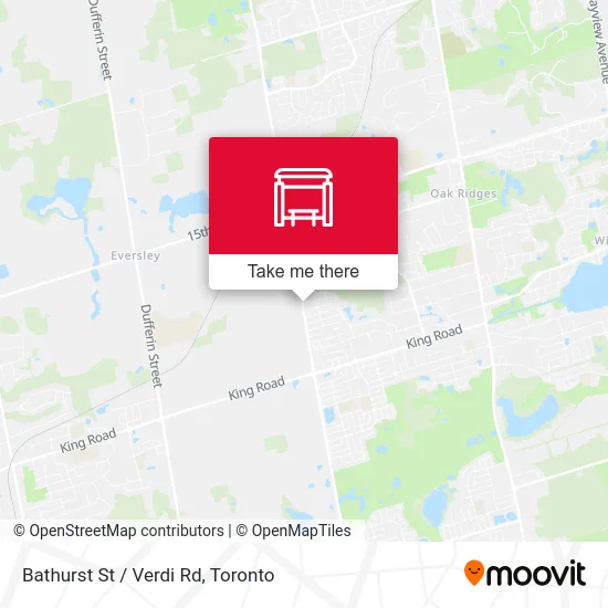 Bathurst St / Verdi Rd map