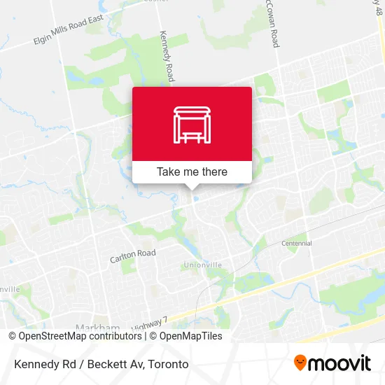 Kennedy Rd / Beckett Av map