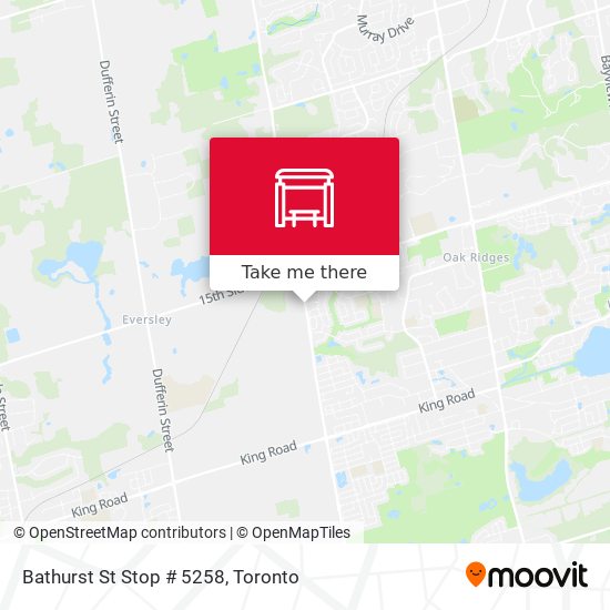 Bathurst St Stop # 5258 map