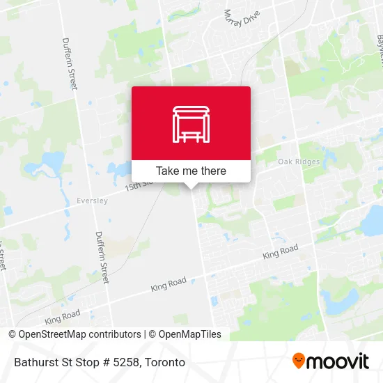 Bathurst St Stop # 5258 map