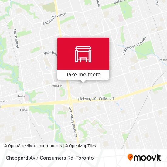 Sheppard Av / Consumers Rd map