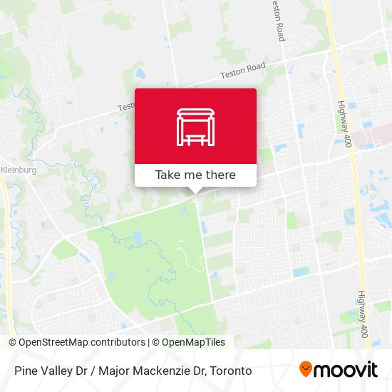 Pine Valley Dr / Major Mackenzie Dr map