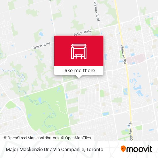 Major Mackenzie Dr / Via Campanile map