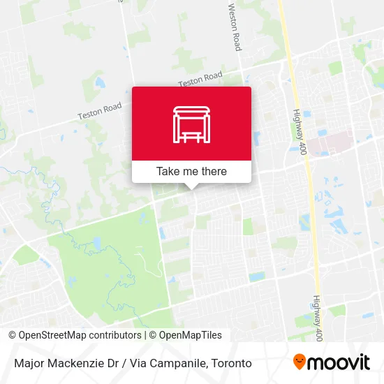 Major Mackenzie Dr / Via Campanile map
