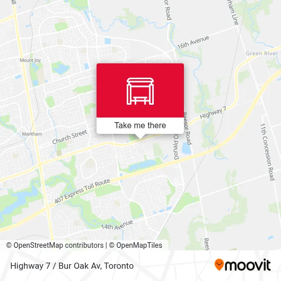 Highway 7 / Bur Oak Av map