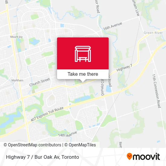 Highway 7 / Bur Oak Av map
