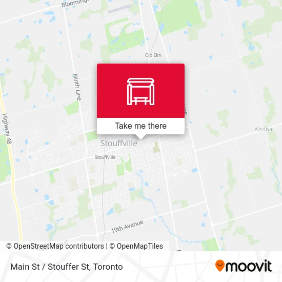 Main St / Stouffer St map