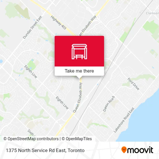 1375 North Service Rd East map