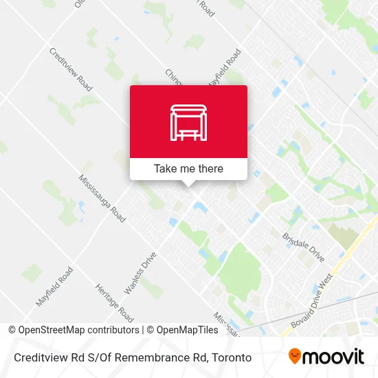 Creditview Rd S / Of Remembrance Rd map