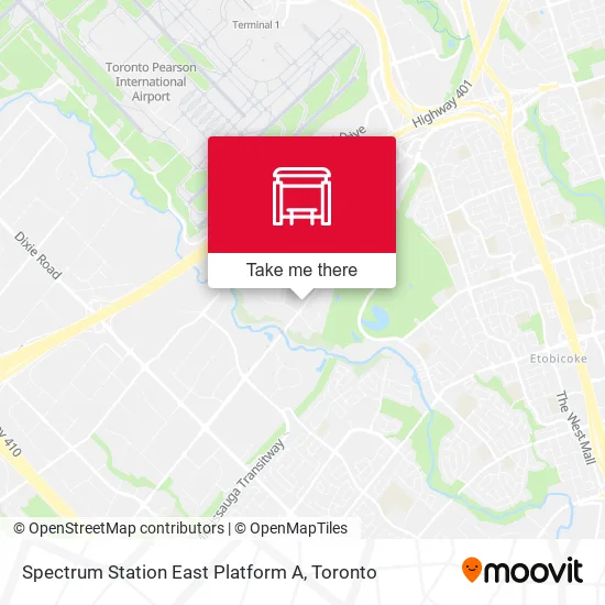 Spectrum Station East Platform A map