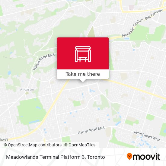 Meadowlands Terminal Platform 3 map
