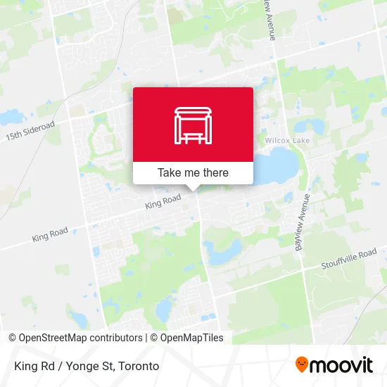 King Rd / Yonge St map