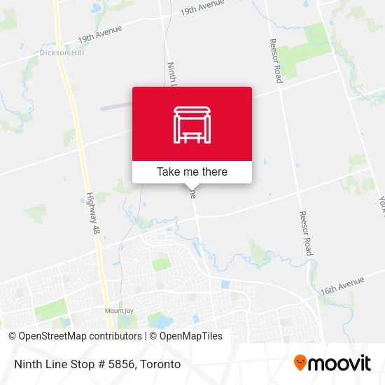 Ninth Line Stop # 5856 map