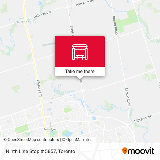 Ninth Line Stop # 5857 map