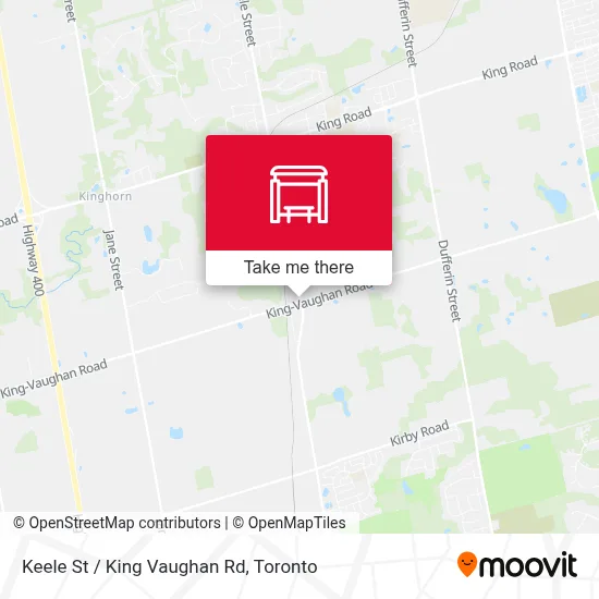 Keele St / King Vaughan Rd map
