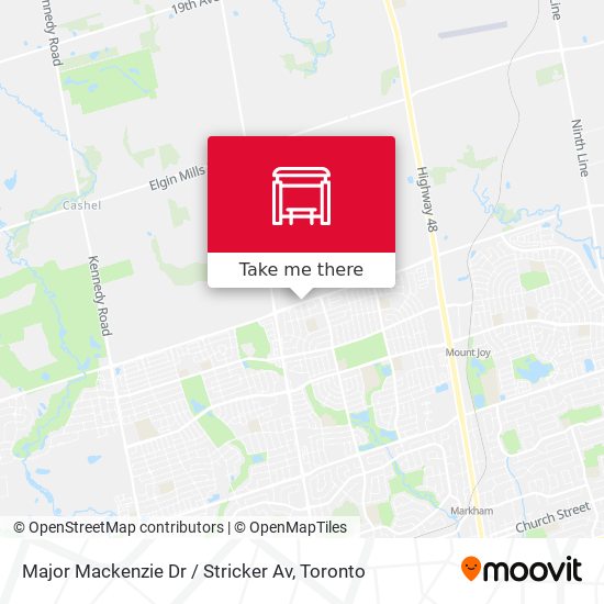 Major Mackenzie Dr / Stricker Av plan