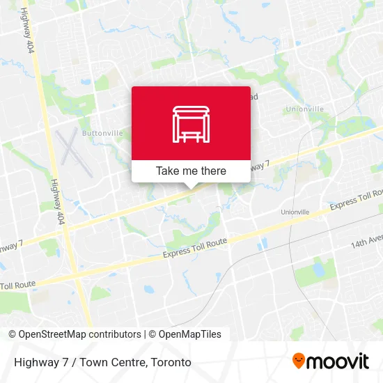 Highway 7 / Town Centre map