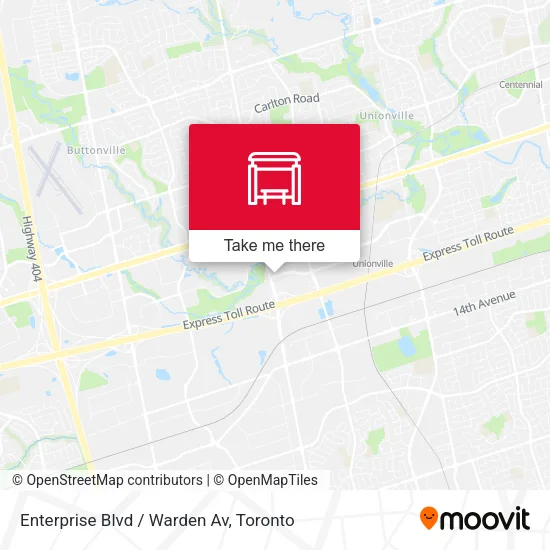 Enterprise Blvd / Warden Av map
