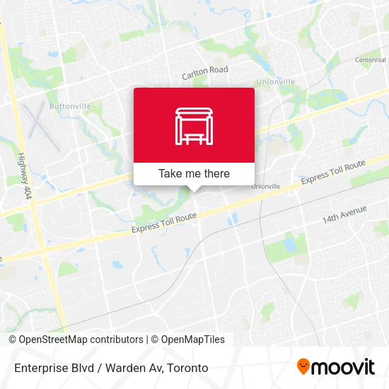 Enterprise Blvd / Warden Av map