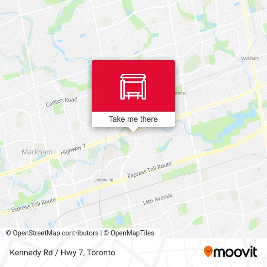 Kennedy Rd / Hwy 7 map