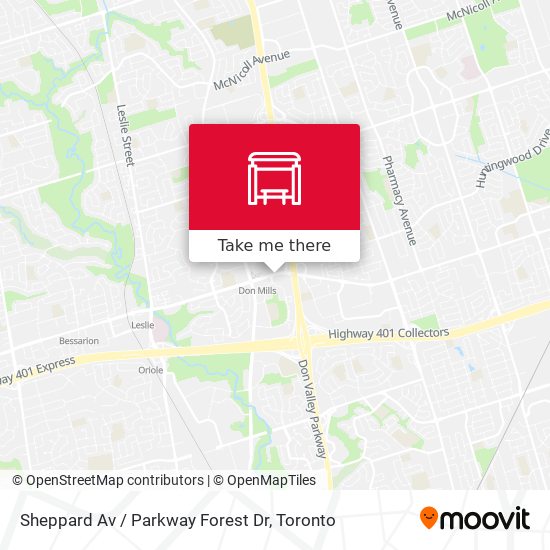 Sheppard Av / Parkway Forest Dr plan