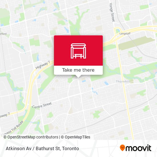 Atkinson Av / Bathurst St map