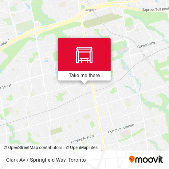 Clark Av / Springfield Way map