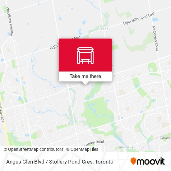 Angus Glen Blvd / Stollery Pond Cres plan