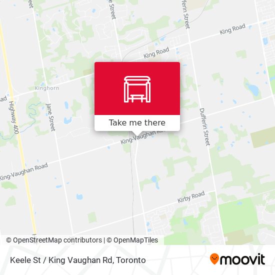 Keele St / King Vaughan Rd map