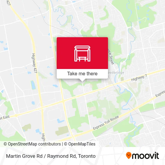 Martin Grove Rd / Raymond Rd map
