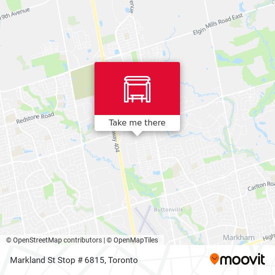 Markland St Stop # 6815 plan