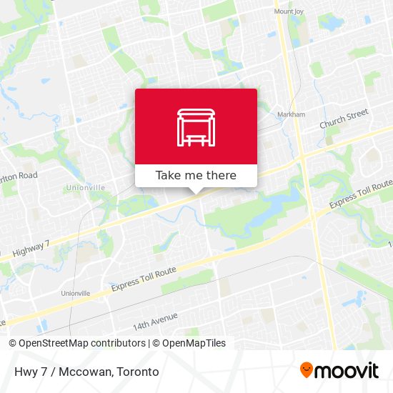 Hwy 7 / Mccowan map