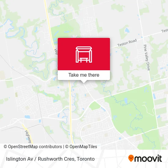 Islington Av / Rushworth Cres map
