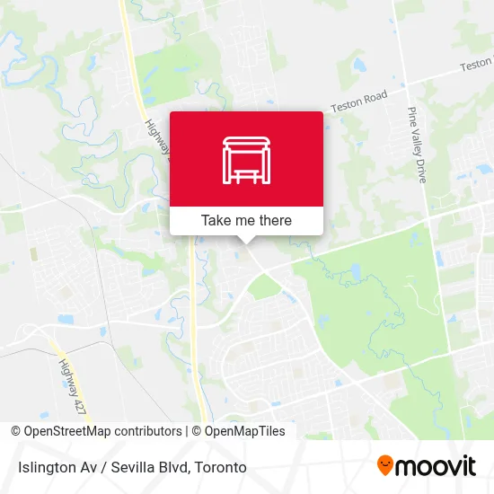 Islington Av / Sevilla Blvd map