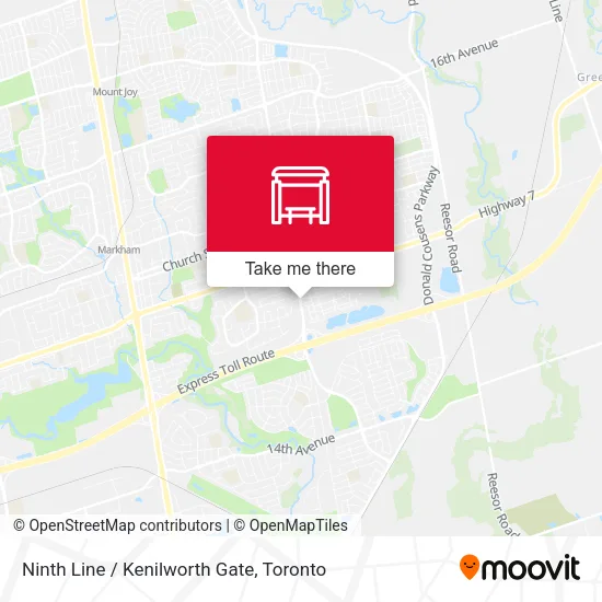 Ninth Line / Kenilworth Gate map