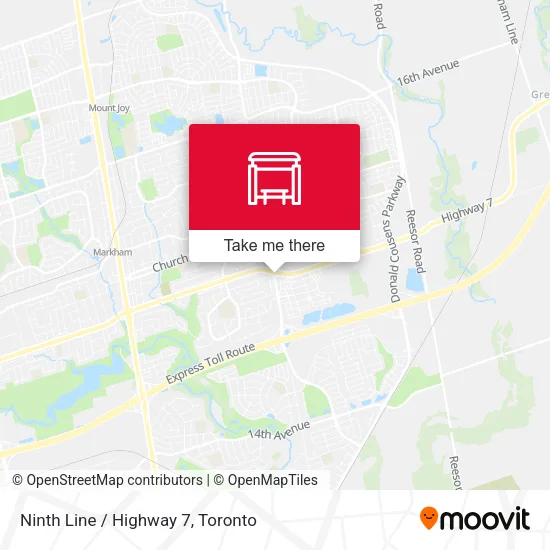 Ninth Line / Highway 7 map