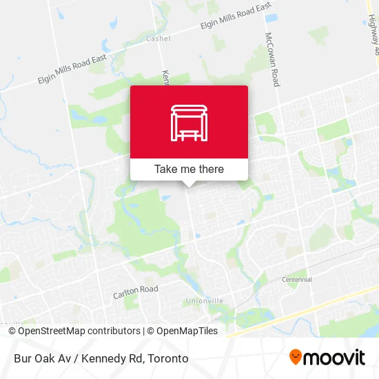 Bur Oak Av / Kennedy Rd map