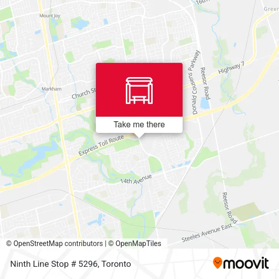 Ninth Line Stop # 5296 map