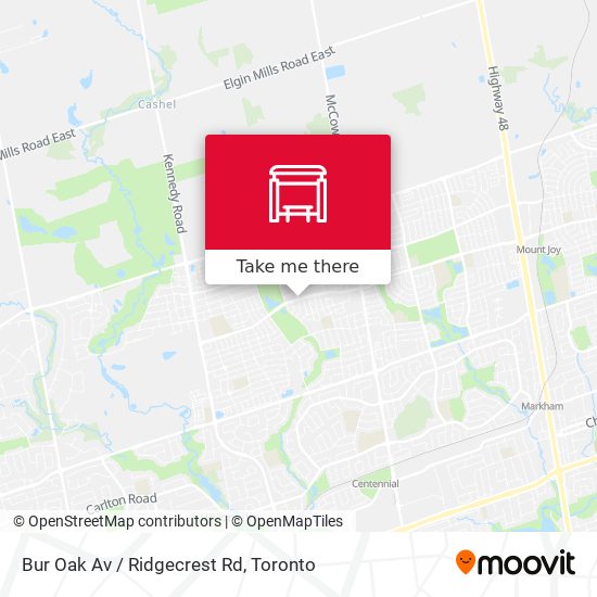 Bur Oak Av / Ridgecrest Rd map