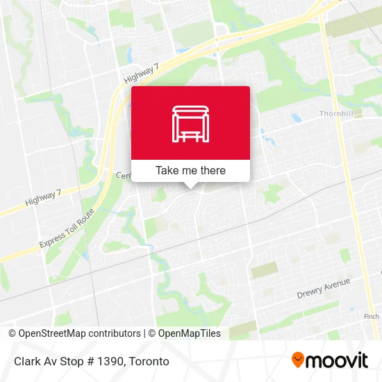 Clark Av Stop # 1390 map