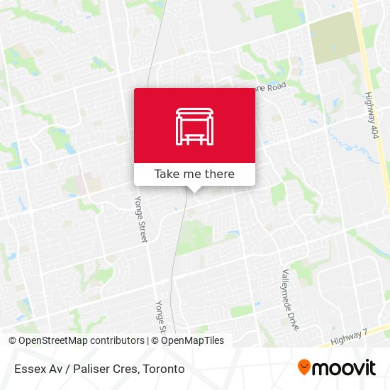 Essex Av / Paliser Cres map