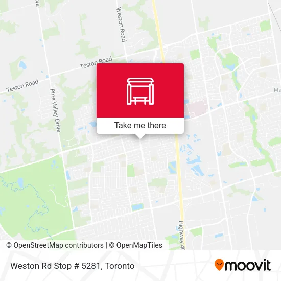 Weston Rd Stop # 5281 map