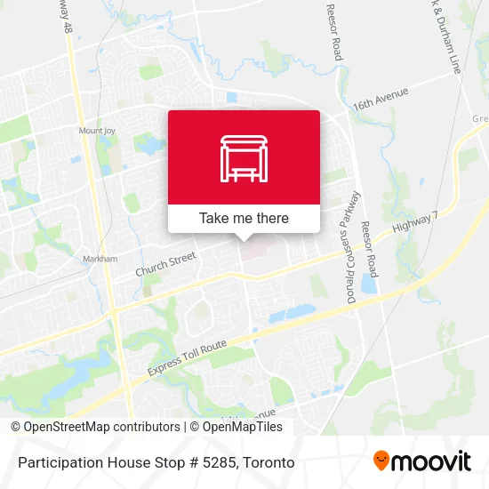 Participation House Stop # 5285 map
