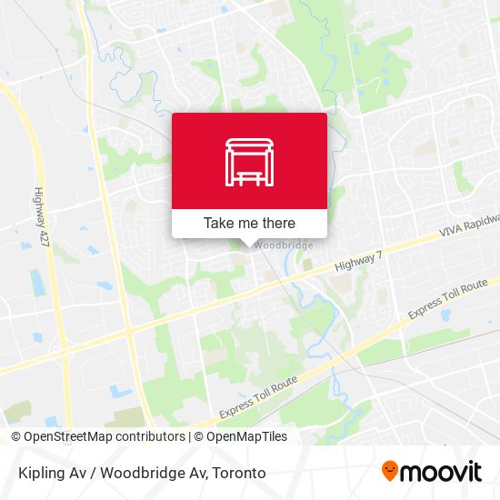 Kipling Av / Woodbridge Av map