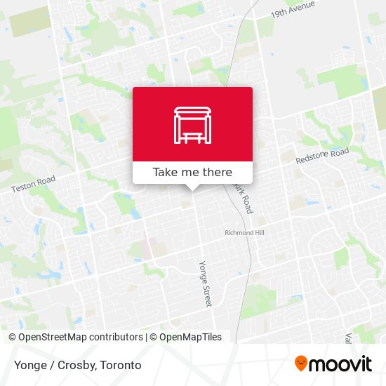 Yonge / Crosby map