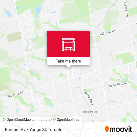 Bernard Av / Yonge St map