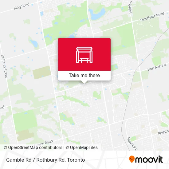Gamble Rd / Rothbury Rd map